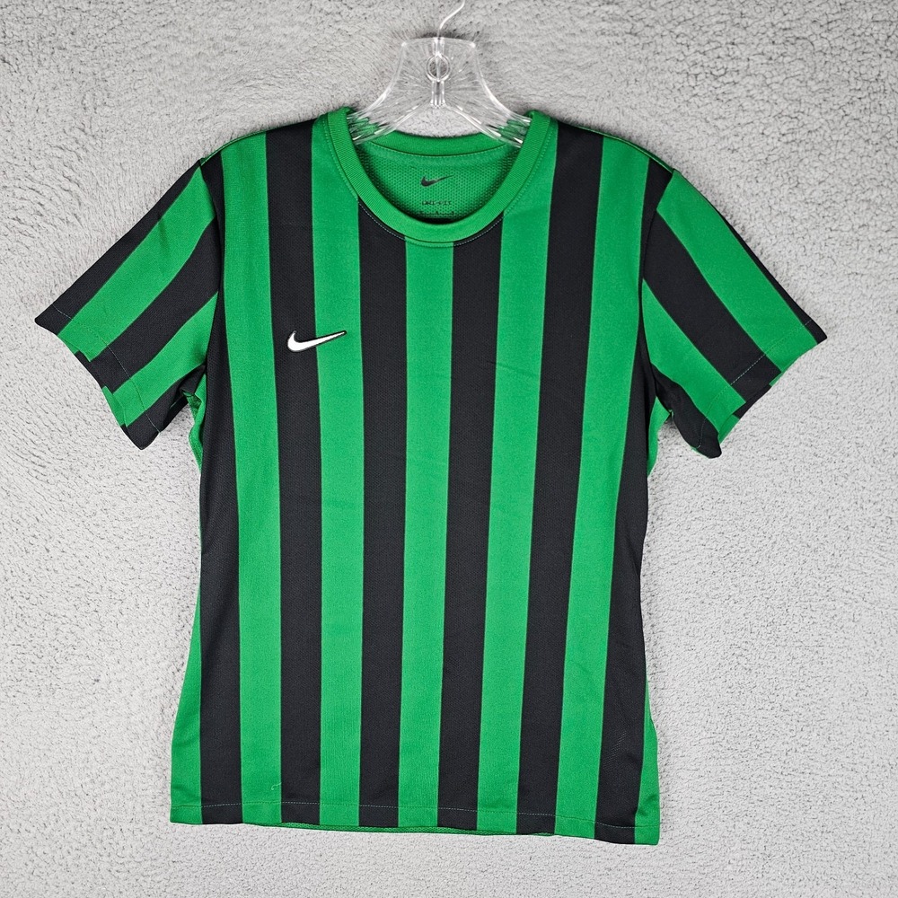 Nike Division IV Soccer Jersey Womens M Striped Dri-Fit Mesh Pullover CW3818-302